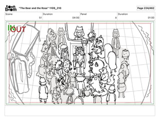 Scene
51
Duration
04 00
Panel
A
Duration
01 00
"The Bear and the Rose" 1109_310 Page 224/462
 