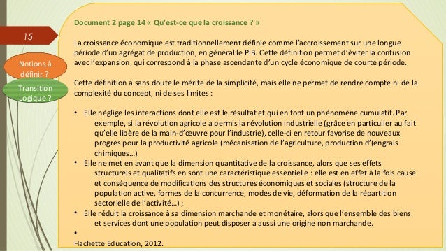 Dissertation sources limites croissance economique