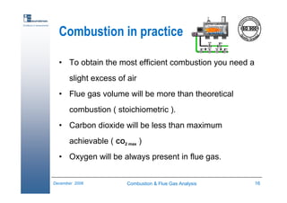Combustion & Flue Gas Analysis | PDF