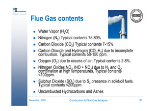 Combustion & Flue Gas Analysis | PDF