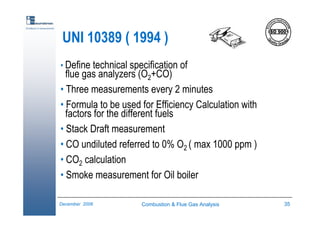 Combustion & Flue Gas Analysis | PDF