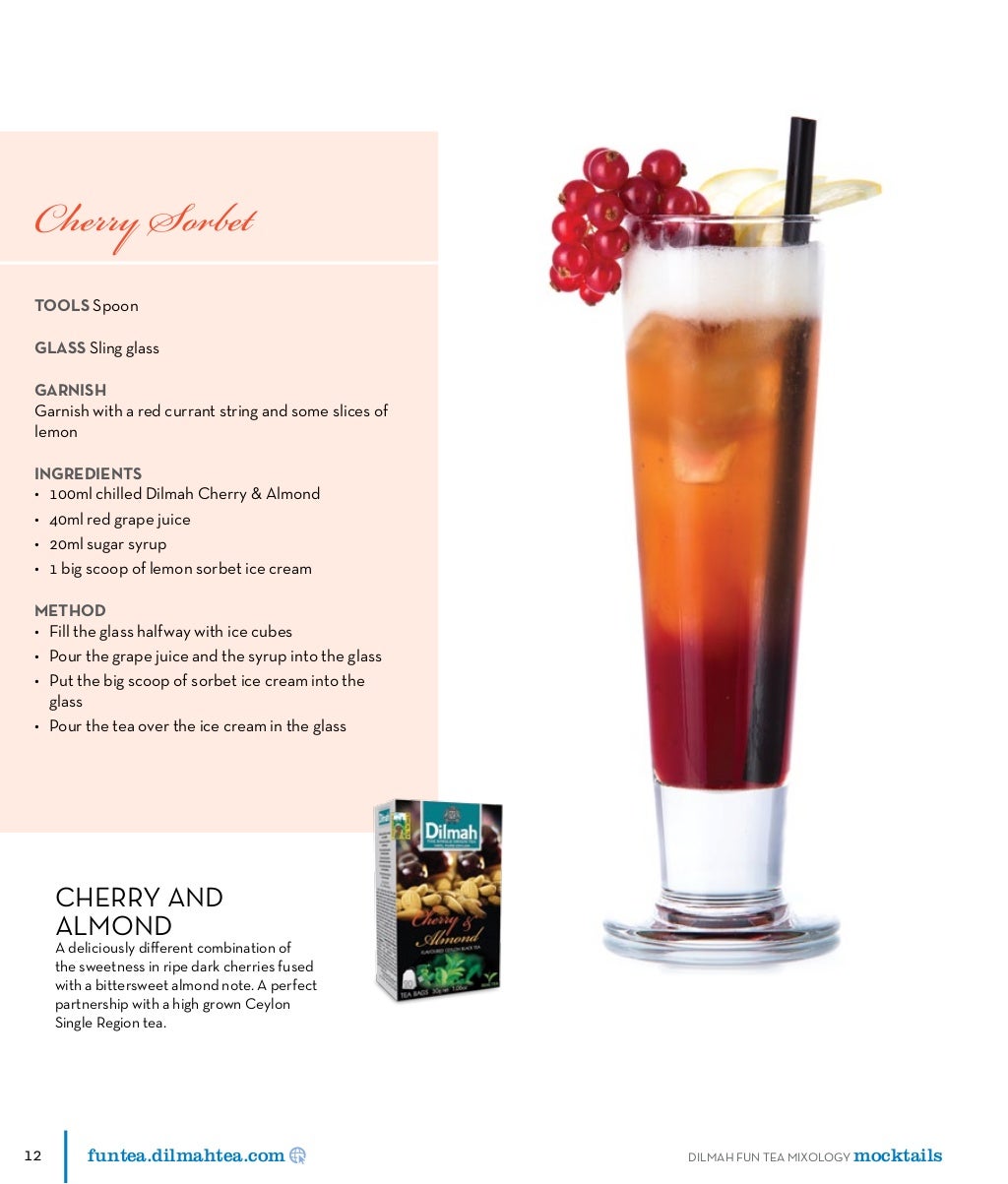 Dilmah Fun Tea Mixology Recipe Book Mocktails 76450 00