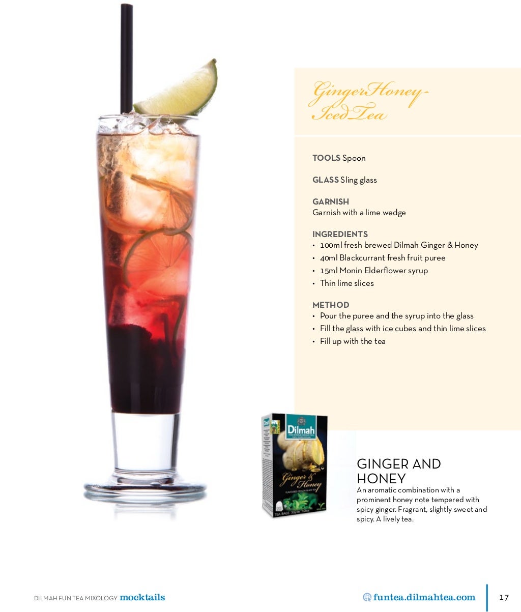 Dilmah Fun Tea Mixology Recipe Book Mocktails 76450 00