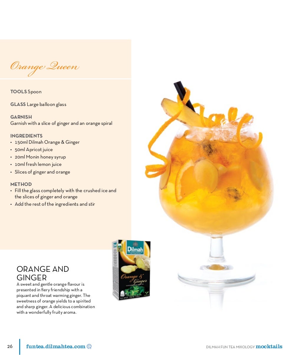Dilmah Fun Tea Mixology Recipe Book Mocktails 76450 00