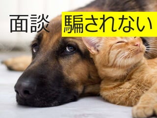 面談 騙されない
 