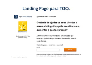 Landing Page para TOCs
 