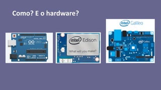 Como? E o hardware?
 