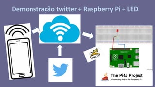 Demonstração twitter + Raspberry Pi + LED.
 
