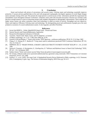 Analysis on need of Smart Card | PDF
