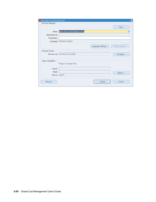 2-50    Oracle Cost Management User's Guide
 