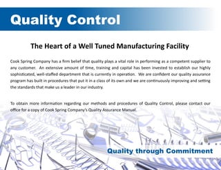 Cook Spring Digital Brochure | PPT