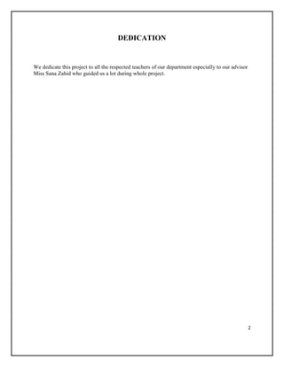 Dedication Project Paper final thesis | PDF