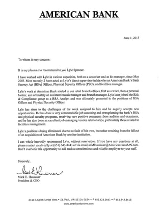 Reference Letter - Mark Hausauer