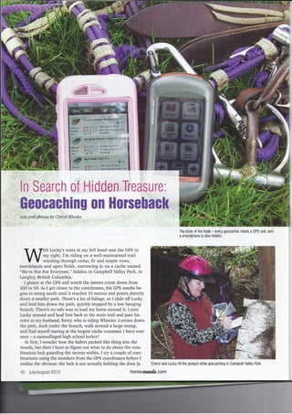 Geocaching on Horseback - Horse Canada 2