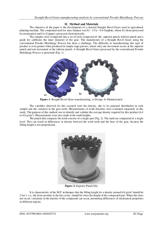 Straight Bevel Gears Manufacturing Analysis by Conventional Powder Me…