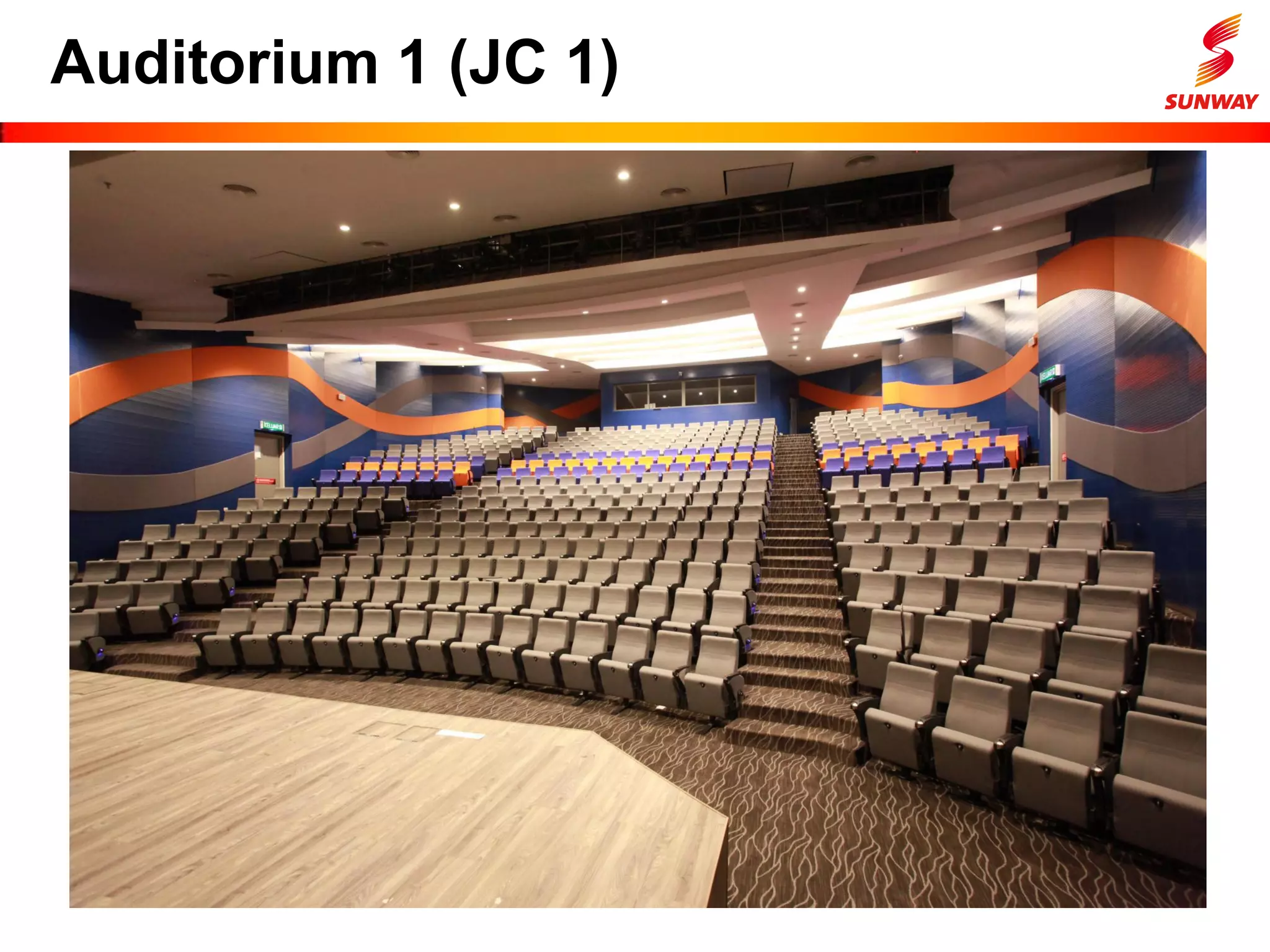 Auditorium 1 (JC 1)
 