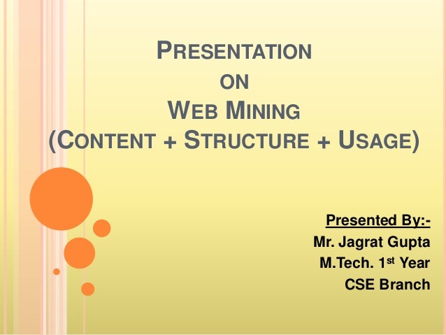 Research PhD Projects in Web Mining (Data Mining Techniques)