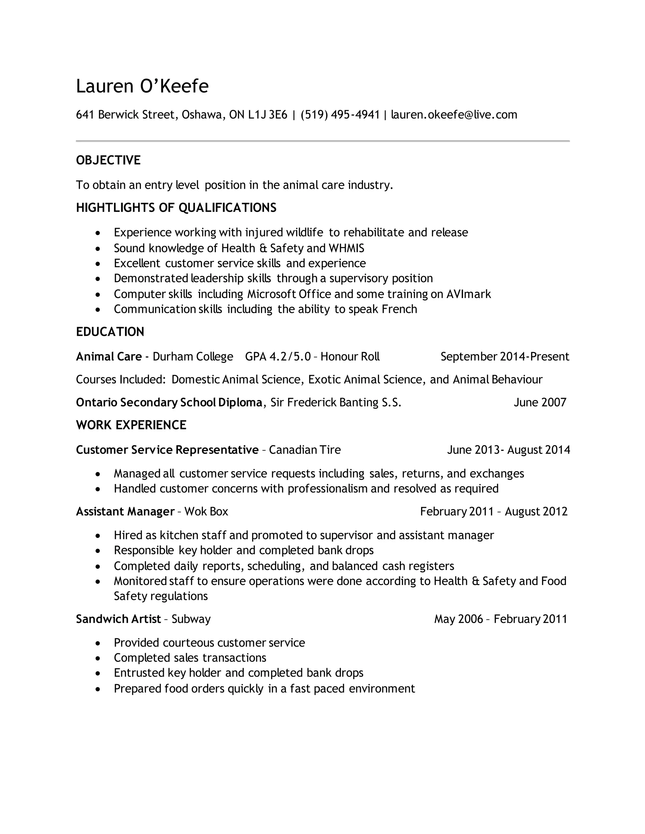 LaurenResume2015 DOCX Laurenresume2015 docx