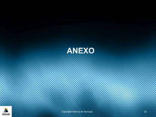 ANEXO
Copyright Fábrica de Startups 10
 