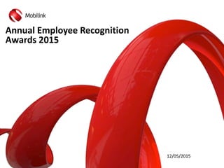 12/05/2015
Annual Employee Recognition
Awards 2015
 