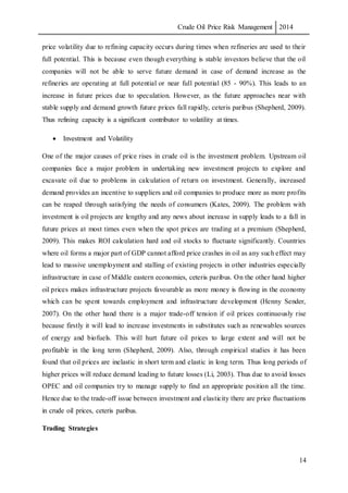 crude oil price risk management report final | DOCX