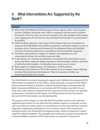 World Bank Support to Early Childhood Development | PDF