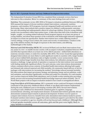 World Bank Support to Early Childhood Development | PDF