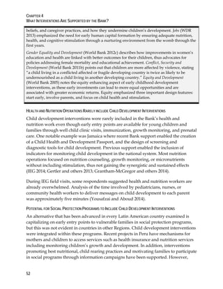 World Bank Support to Early Childhood Development | PDF