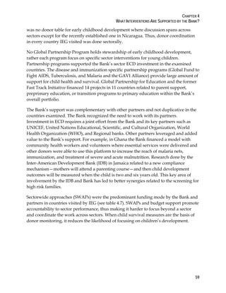 World Bank Support to Early Childhood Development | PDF