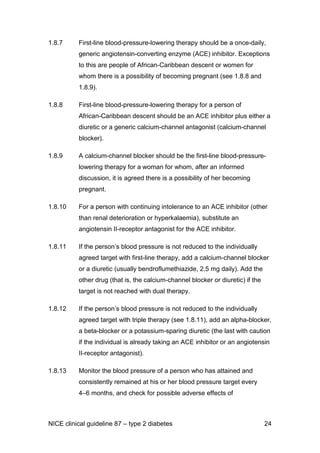 E18 nice guideline for the management of type 2 diabetes may 2009 | PDF