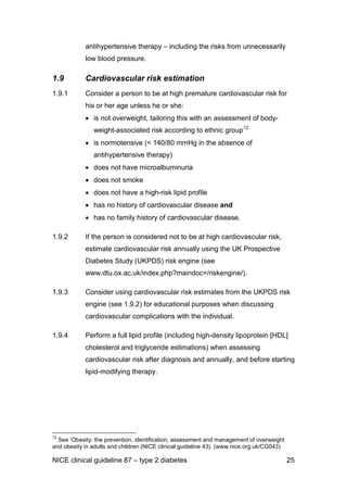 E18 nice guideline for the management of type 2 diabetes may 2009 | PDF