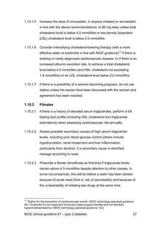 E18 nice guideline for the management of type 2 diabetes may 2009 | PDF