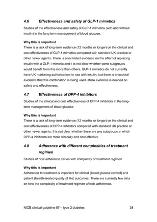 E18 nice guideline for the management of type 2 diabetes may 2009 | PDF