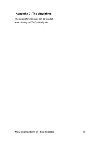 E18 nice guideline for the management of type 2 diabetes may 2009 | PDF