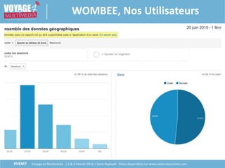 #VEM7 Voyage en Multimédia | 4 & 5 Février 2016 | Saint-Raphaël - Slides disponibles sur www.salon-etourisme.com
WOMBEE, Nos Utilisateurs
 