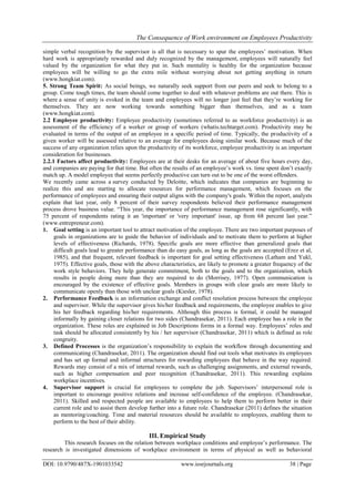 The Consequence of work environment on Employees Productivity | PDF