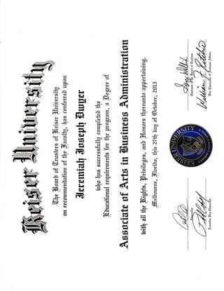 Associate of Arts in Business Administration | PDF