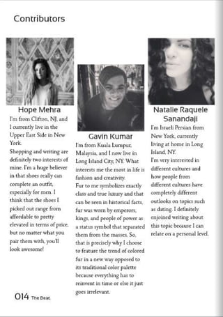 Assignment #10 The Beat.