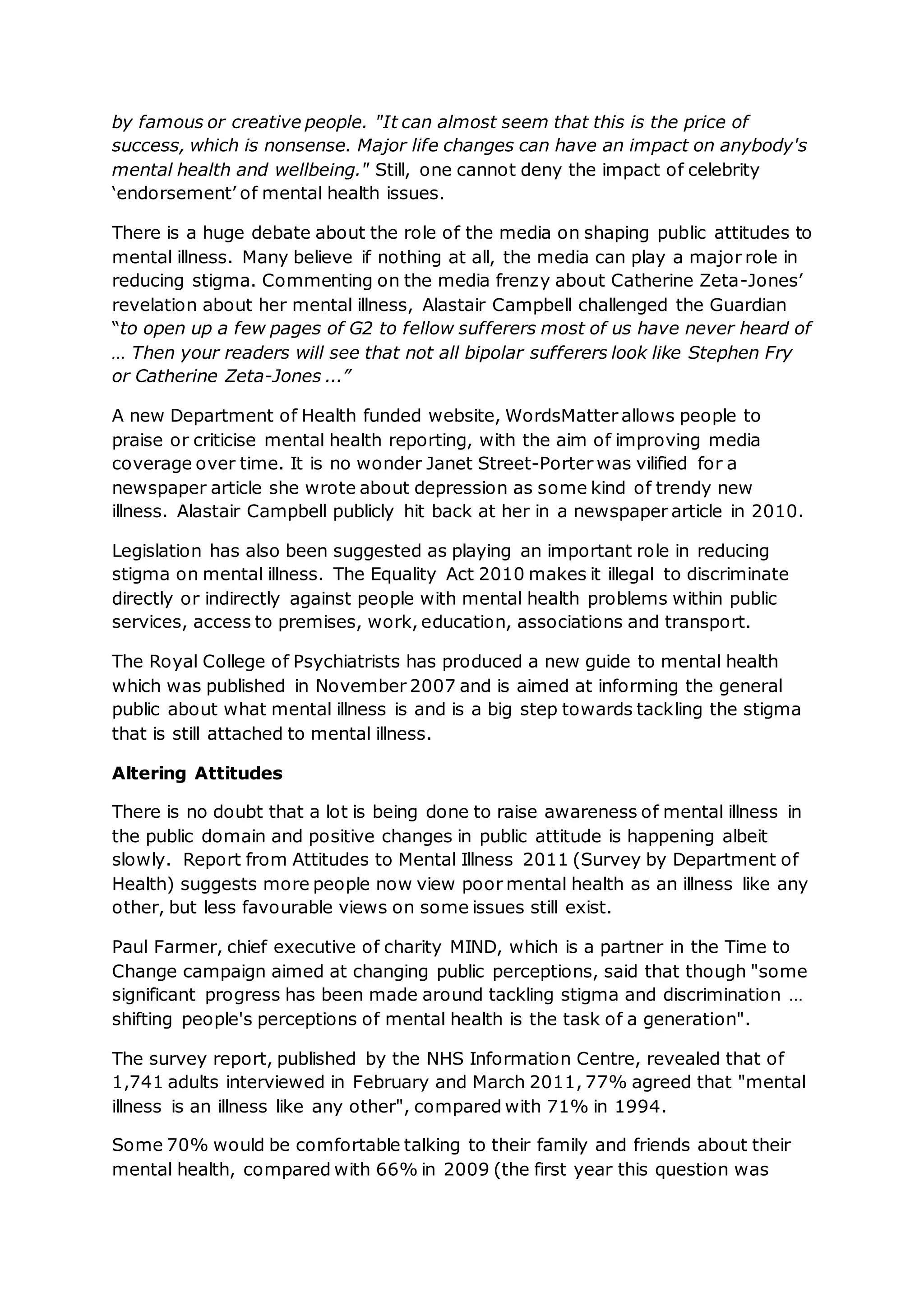 Public attitudes to mental health | DOCX