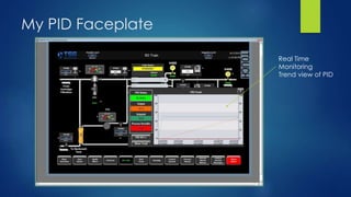 My PID Faceplate
Real Time
Monitoring
Trend view of PID
 