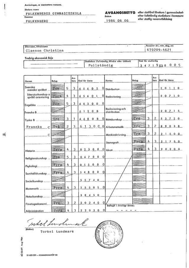 Gymnasiebetyg