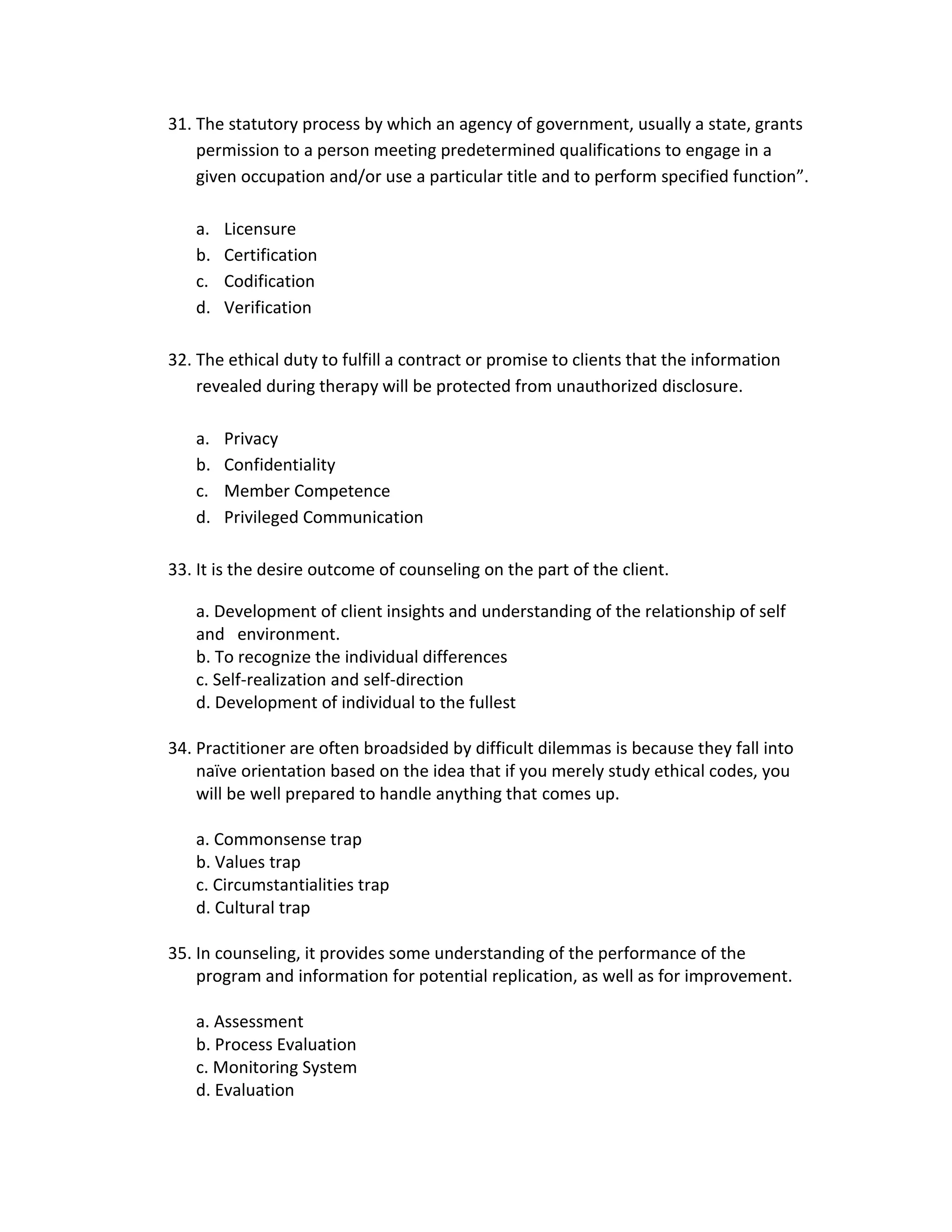 Professional responsibility