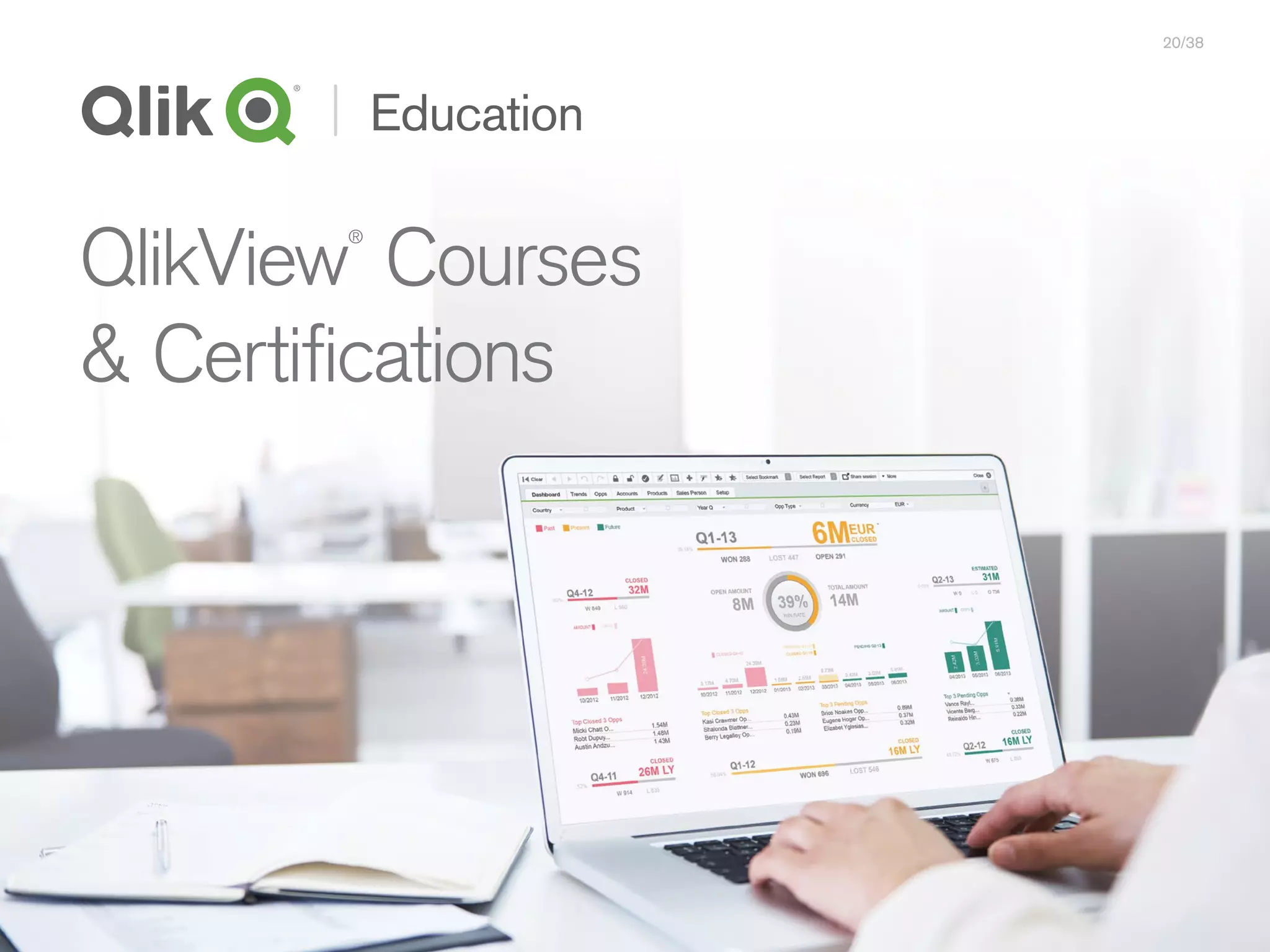 QlikView
®
Courses
 Certifications
20/38
 