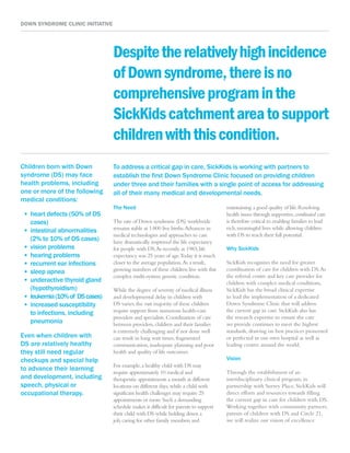Down Syndrome Program, Care & Treatment