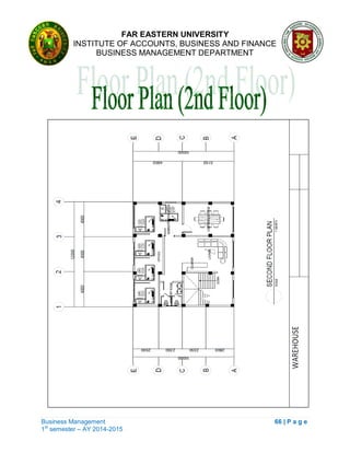 FAR EASTERN UNIVERSITY
INSTITUTE OF ACCOUNTS, BUSINESS AND FINANCE
BUSINESS MANAGEMENT DEPARTMENT
Business Management 66 | P a g e
1st
semester – AY 2014-2015
 