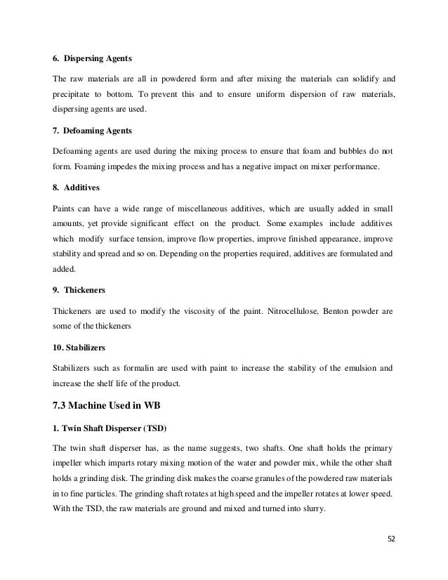 industrial attachment report on berger paints