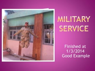 Finished at
1/3/2014
Good Example
 