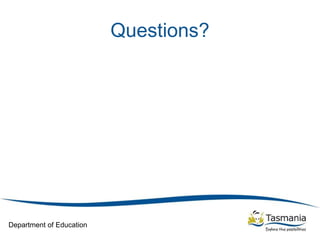 Department of Education
Questions?
 