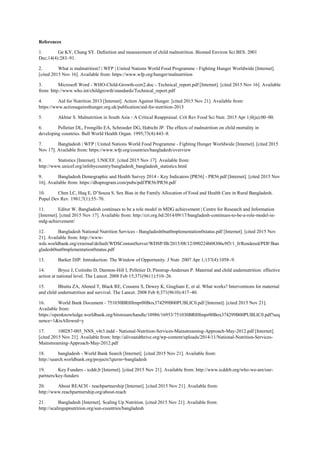 An overview of malnutrition among children under 5 years of age in ...
