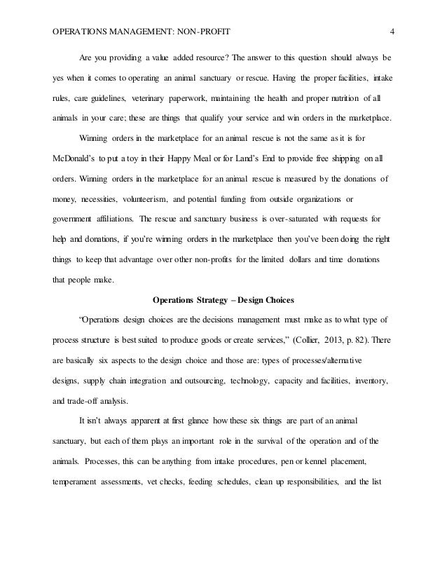 Service operation management essay example